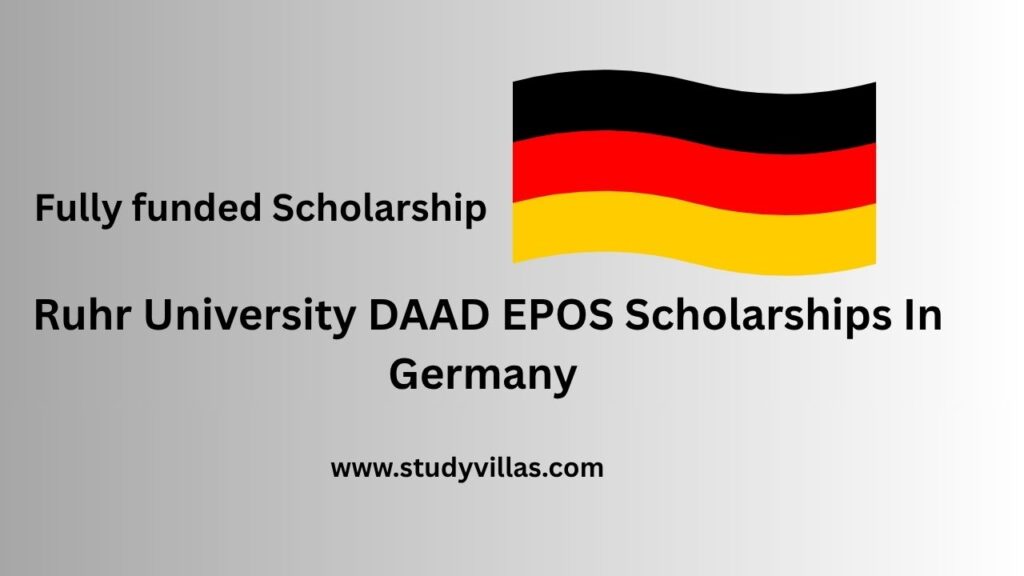 Ruhr University DAAD EPOS Scholarships in Germany 2026 (Fully Funded)