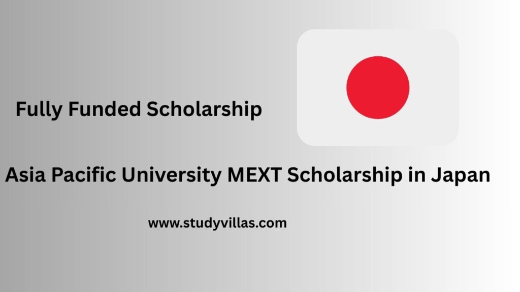 Asia Pacific University MEXT Scholarship in Japan