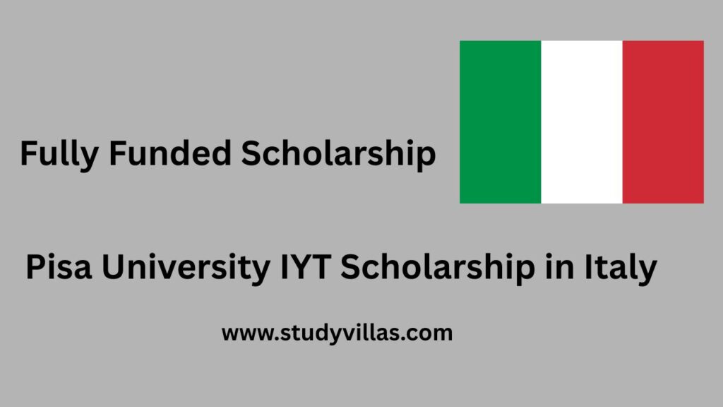 Pisa University IYT Scholarship in Italy